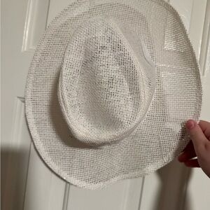 White Mesh Sun Hat